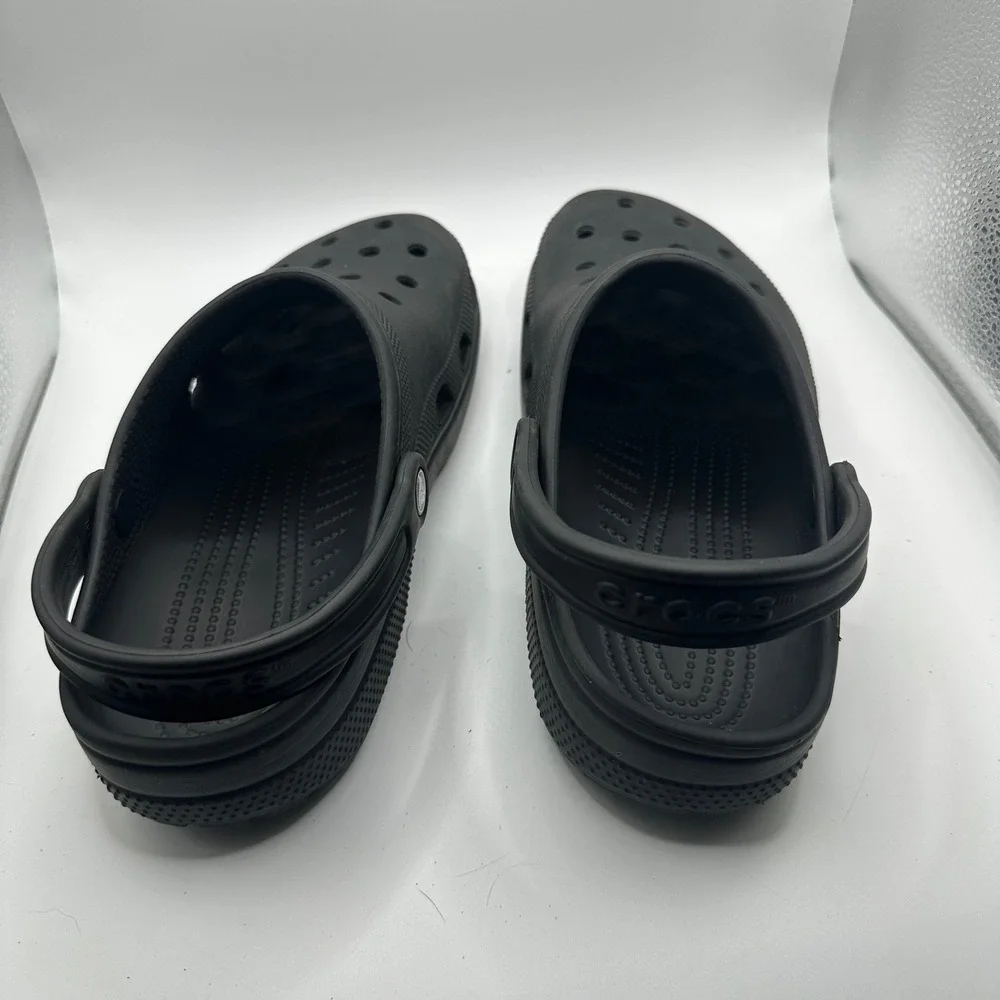 Crocs Classic Clog Black Unisex Men 9 Women 11 Slip On Comfort Water Shoes